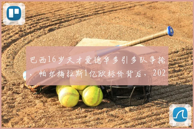 巴西16岁天才爱德华多引多队争抢，帕尔梅拉斯1亿欧标价背后，2026年他值这个价吗？